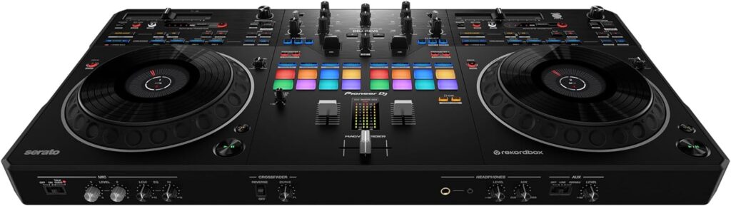 Pioneer DDJ-Rev5 professional DJ controller.