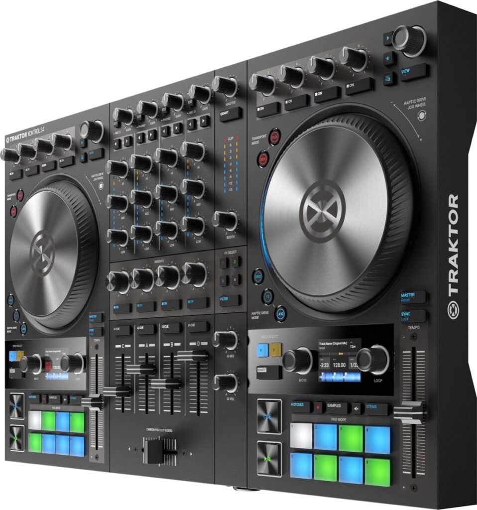 Traktor Pro 3 interface with Traktor Kontrol S4 MK3 connected